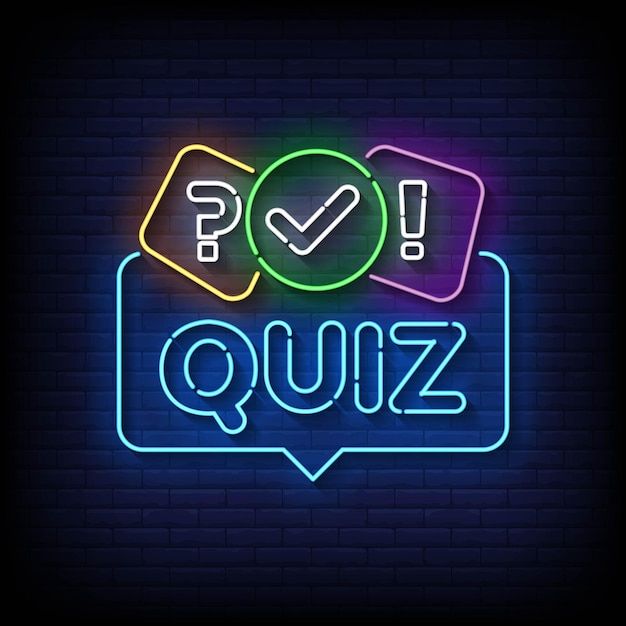Poster image showing a quiz game interface with question marks and bright colors